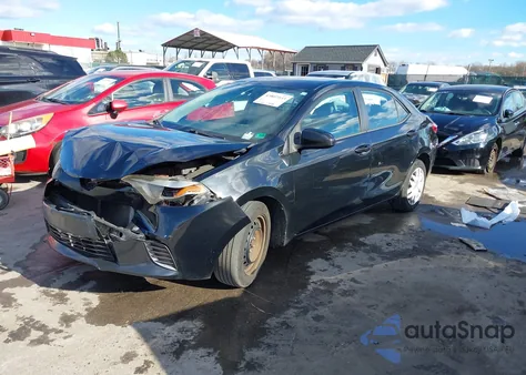 2016 Toyota Corolla Le z USA, uszkodzony, nr VIN 2T1BURHE3GC624814